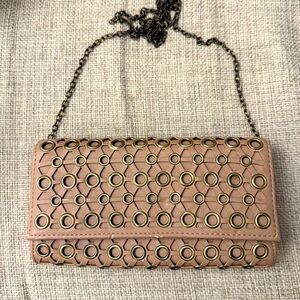 Chic Soft Pink Chain Shoulder Bag